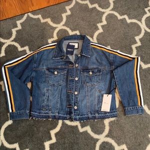 raw hem denim jacket